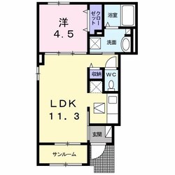 サンヴェール　蔵波　８の物件間取画像